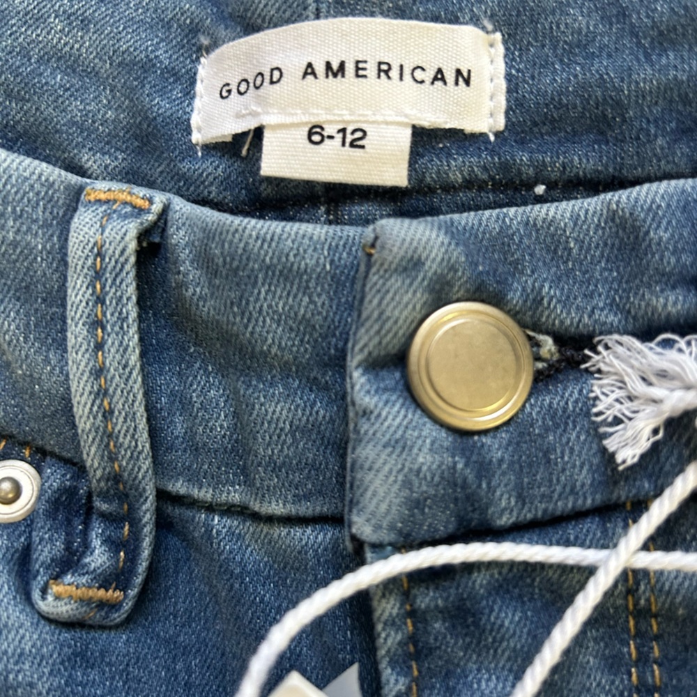 NWT Good America Denethic Blue Always Fits Jean 6-12 Blue - Picture 9 of 10